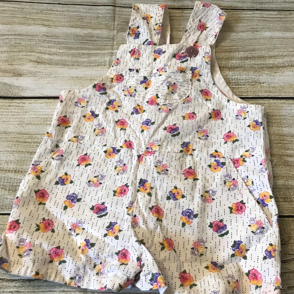 Vintage homemade little girls overalls